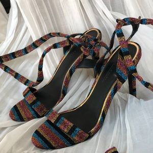 ASOS colorful strap high heels